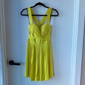 Bebe Vibrant Yellow Dress